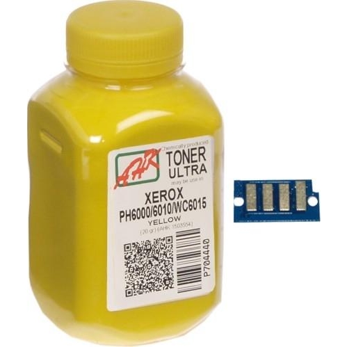 AHK Тонер и Чип для принтера 20г Yellow (1500258) регион 2 и 4 - зображення 1