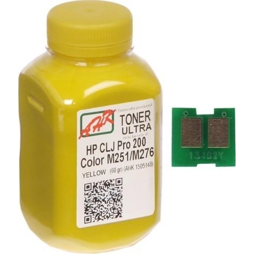 AHK Тонер и Чип для принтера 60г Yellow (1505160) - зображення 1