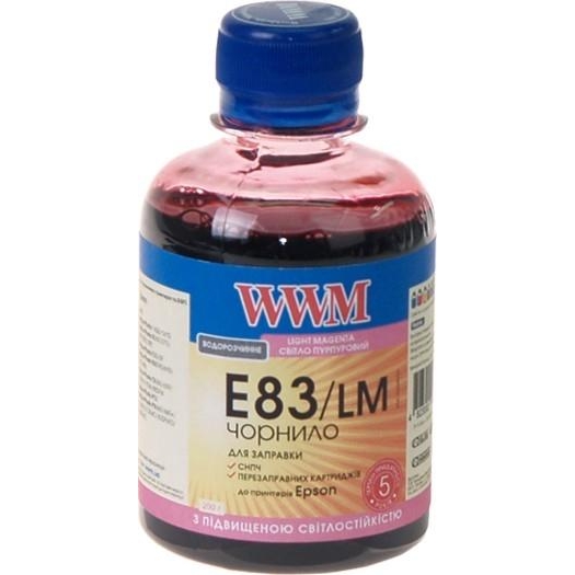 WWM Чернила для Epson T50/P50/PX660/RX610/R290/R390/TX650 200г LightMagenta E83/LM - зображення 1