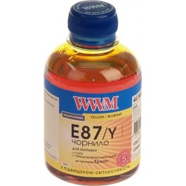 WWM Чернила для Epson R1900/R2000 200г Yellow Водорастворимые (E87/Y)