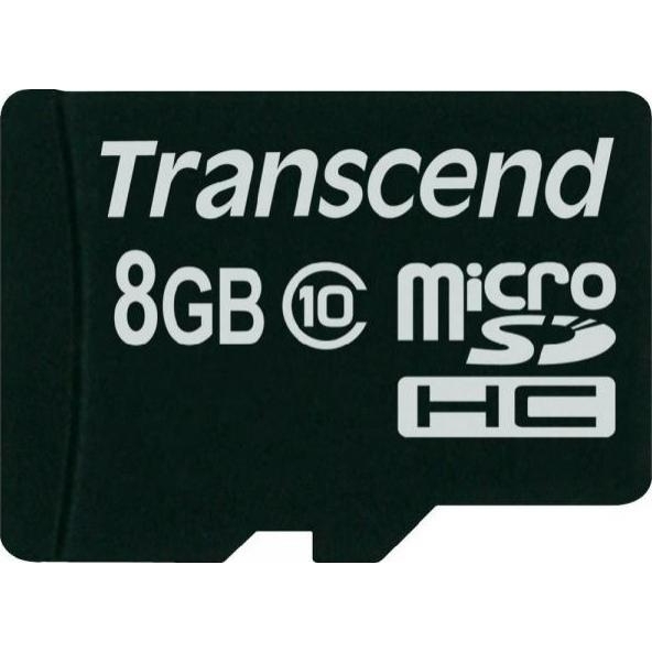 Transcend 8 GB microSDHC class 10 TS8GUSDC10 - зображення 1