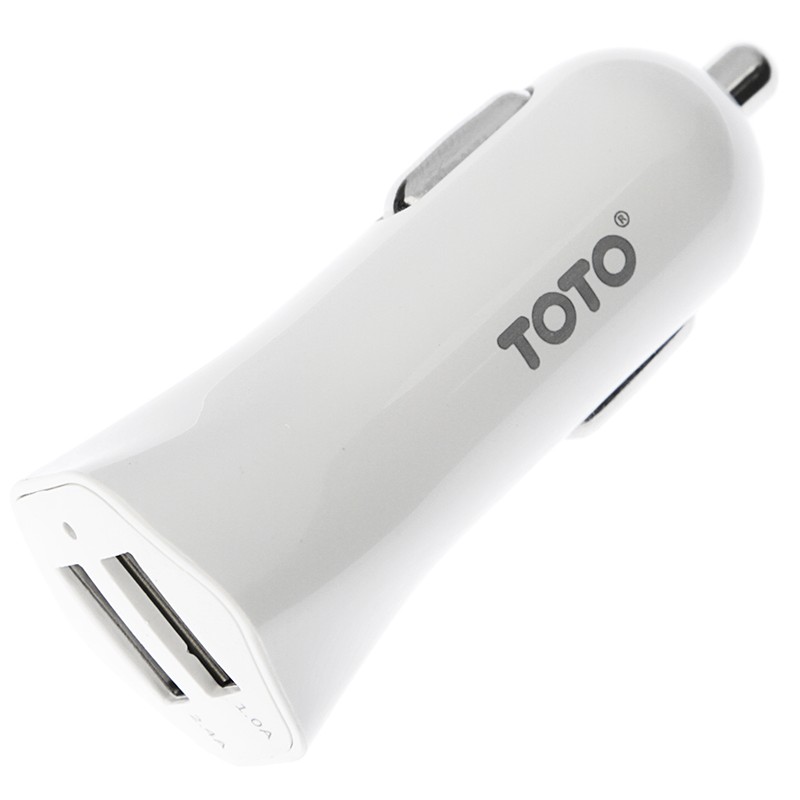 TOTO TZG-01 Car charger 2USB 2,4A White (TZG-01-Wt) - зображення 1