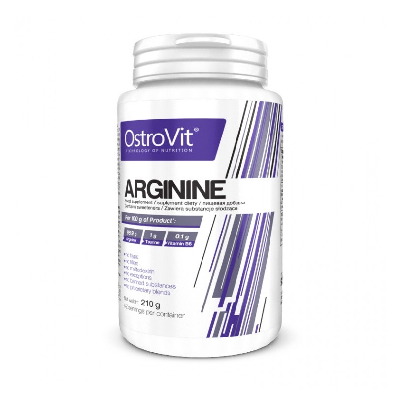 OstroVit Arginine 210 g /42 servings/ Lemon - зображення 1