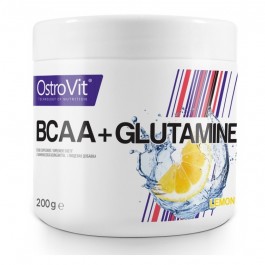 OstroVit BCAA + Glutamine 200 g /20 servings/ Lemon