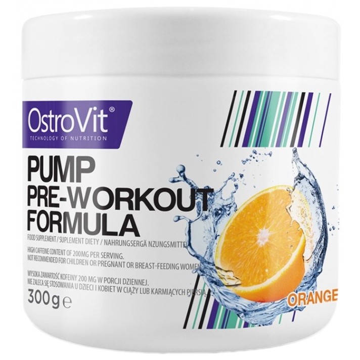 OstroVit PUMP Pre-Workout 300 g /30 servings/ Orange - зображення 1