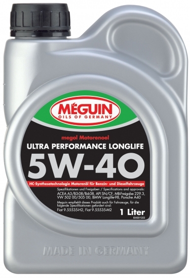 Meguin ULTRA PERFORMANCE LONGLIFE 5W-40 1л - зображення 1