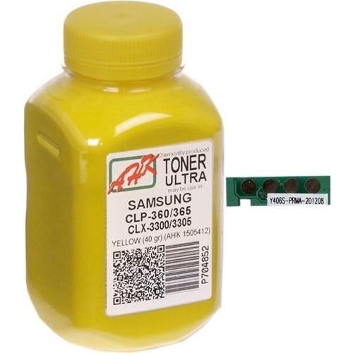 AHK Тонер и Чип для принтера 40г Yellow (1505416) - зображення 1
