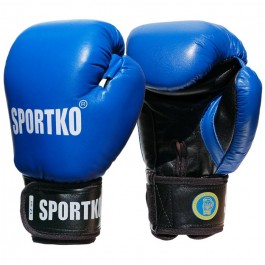 Sportko Боксерские перчатки ФБУ кожа 12 унц (ПК-1-12/PK-1-12)