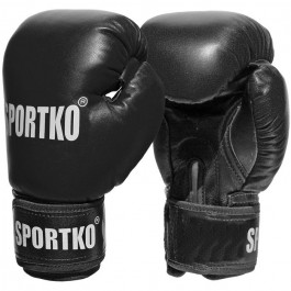 Sportko Боксерские перчатки кожвинил 12 унц (ПД-1-12/PD-1-12)