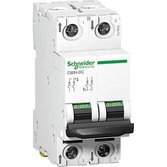 Schneider Electric C60H-DC 500V 2P 4A C (A9N61524) - зображення 1