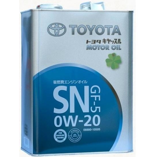 Toyota MOTOR OIL 0W-20 4л - зображення 1
