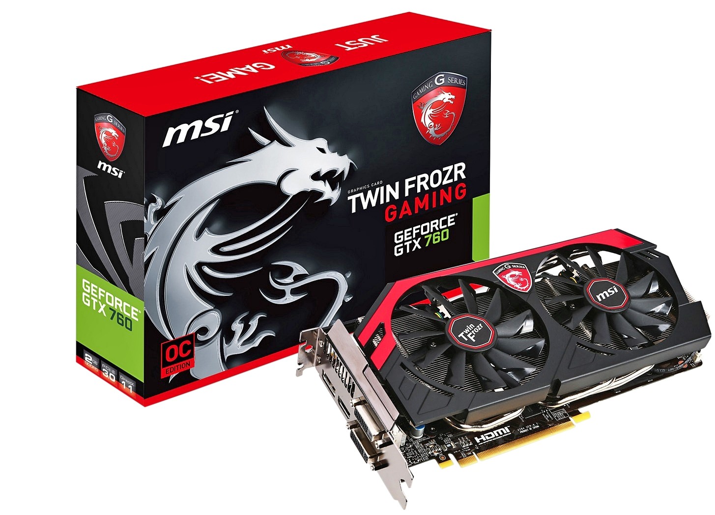 MSI GeForce GTX Gaming 2GB GDDR5 (N TF 2GD5/OC) видеокарту купить в Минске