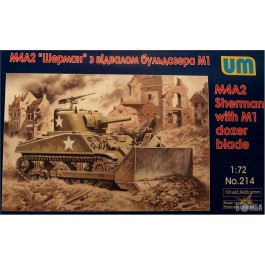   UniModels Танк M4A2 с отвалом бульдозера М1 (UM214)