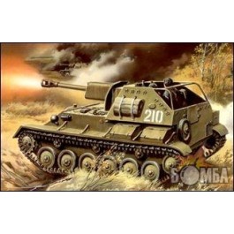   UniModels Легкая самоходная установка СУ-76М на базе танка Т-70 (UM308)