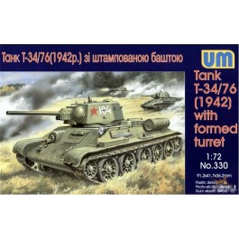 UniModels Танк T-34/76 1942 с штампованной башней (UM330)