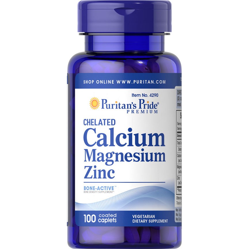 Puritan's Pride Calcium Magnesium Zinc 100 таб - зображення 1