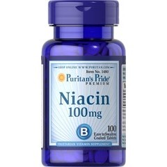   Puritan's Pride Niacin 100 mg 100 tabs