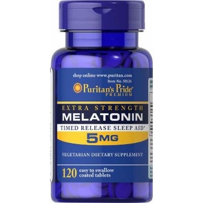 Puritan's Pride Extra Strength Melatonin 5 mg 120 tabs - зображення 1