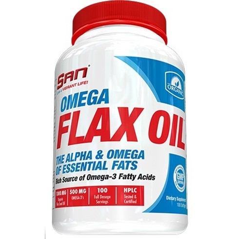 SAN Omega Flax Oil 100 caps - зображення 1