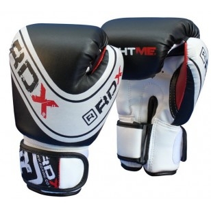 RDX Kids Boxing Gloves Black White (BGK/10114) - зображення 1