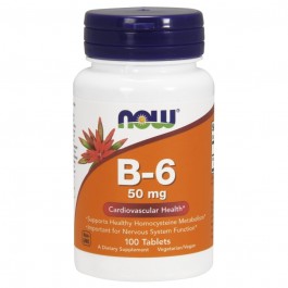   Now Vitamin B-6 50 mg Tablets 100 tabs