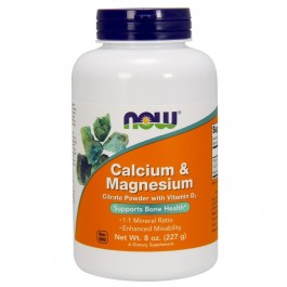   Now Calcium & Magnesium Powder 227 g /45 servings/ Pure