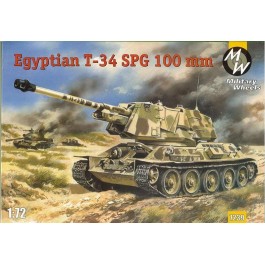   Military Wheels MW7239 T-34 Egyptian 100mm self-propelled gun (MW7239)