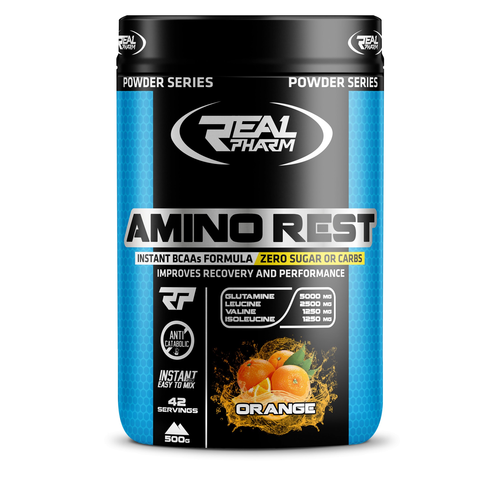 Real Pharm Amino Rest 500 g /43 servings/ Orange - зображення 1