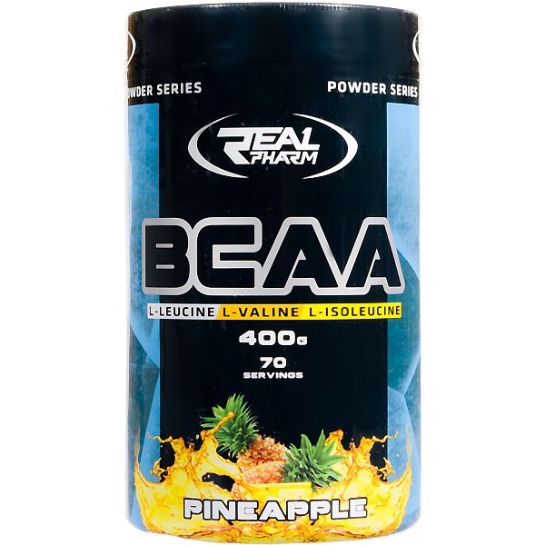 Real Pharm BCAA 400 g /65 servings/ Pineapple - зображення 1