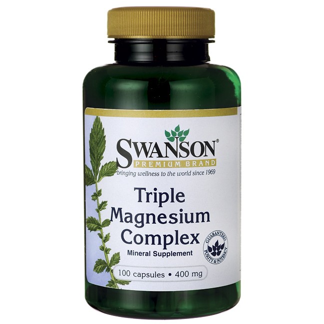 Swanson Triple Magnesium Complex 400 mg 100 caps - зображення 1