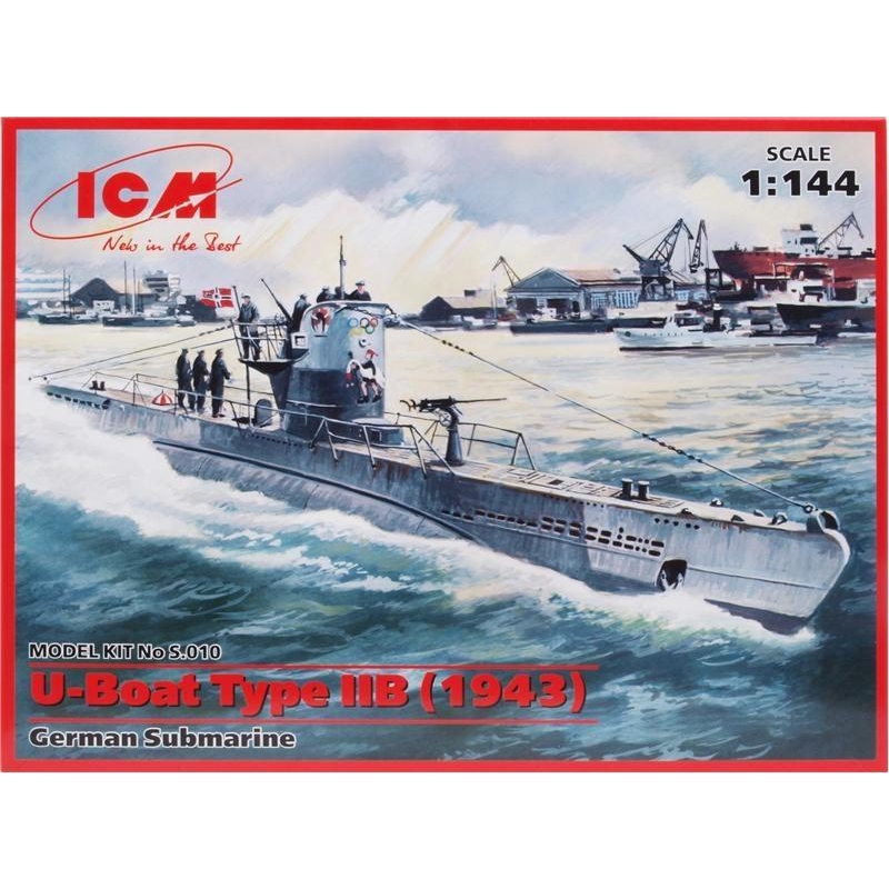 ICM Немецкая подводная лодка Тип IIB 1943 г. (ICMS010) - зображення 1