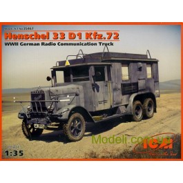   ICM Германский автомобиль радиосвязи ІІ МВ Henschel 33 D1 Kfz.72 (ICM35467)