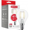 MAXUS LED филамент G45 4W яркий свет E14 (1-LED-548) - зображення 1