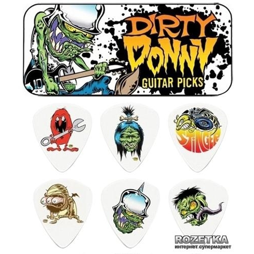 Dunlop BL111T1.0 Dirty Donny Pick Tin 1.0 6 шт - зображення 1