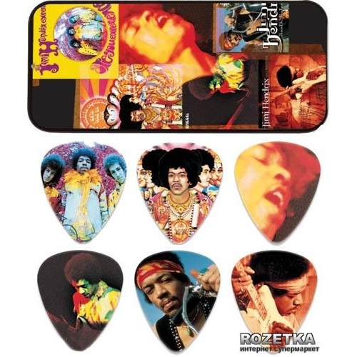 Dunlop JHPT08H Jimi Hendrix Montage Pick Tin Heavy - зображення 1