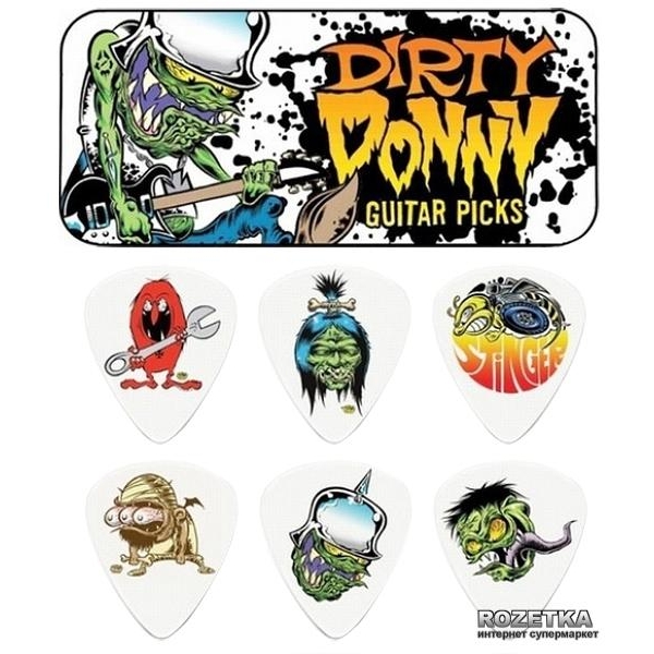 Dunlop BL111T.60 Dirty Donny Pick Tin 0.60 6 шт - зображення 1