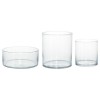 IKEA CYLINDER Набор ваз, 3 шт., прозрачное стекло (801.750.91) - зображення 1