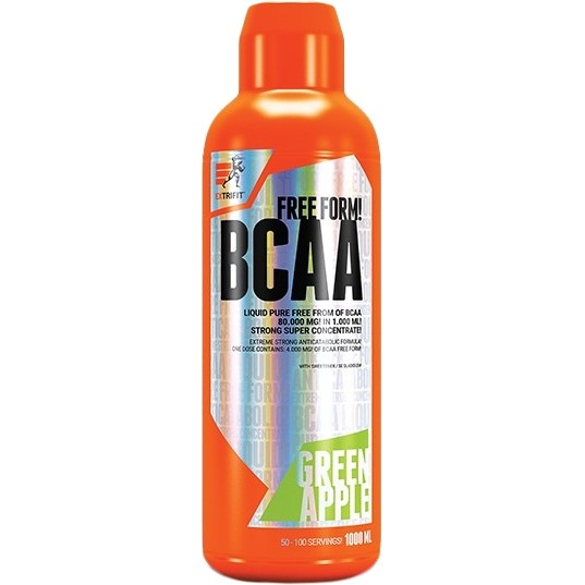 Extrifit BCAA Free Form Liquid 80000 mg 1000 ml /20 servings/ Apple - зображення 1