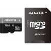 ADATA 16 GB microSDHC class 10 UHS-I + SD adapter AUSDH16GUICL10-RA1 - зображення 1