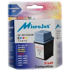 MicroJet Картридж для HP DJ 600 (49 Color) (HC-04)