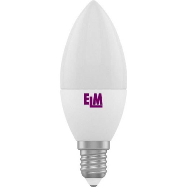 ELM LED C37 PA10 4W E14 3000K (18-0076) - зображення 1