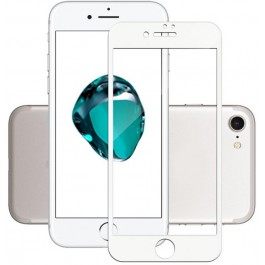   TOTO 3D Full Cover Tempered Glass iPhone 7 White