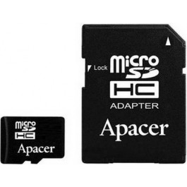 Apacer 16 GB microSDHC Class 10 UHS-I + SD adapter AP16GMCSH10U1-R