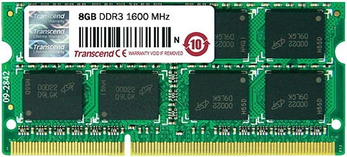 Transcend 8 GB SO-DIMM DDR3 1600 MHz (TS8GAP1600S) - зображення 1