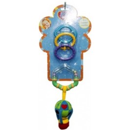 Biba Toys Погремушка-подвеска с кольцом и прорезывателем Воздушный шар (108PP)