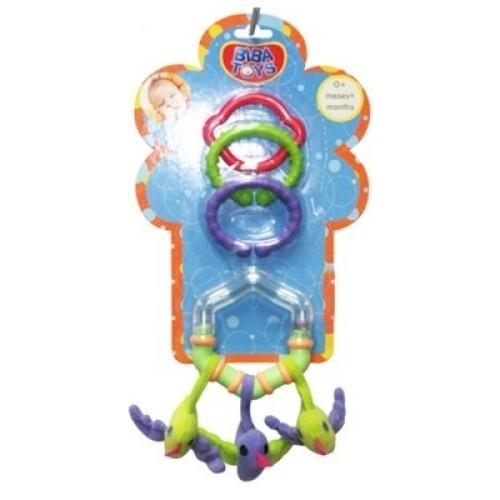 Biba Toys Погремушка-подвеска с кольцом и прорезывателем Птички (107PP) - зображення 1