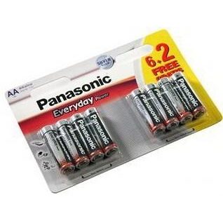 Panasonic AA bat Alkaline 6+2шт Everyday Power (LR6REE/8B2F) - зображення 1