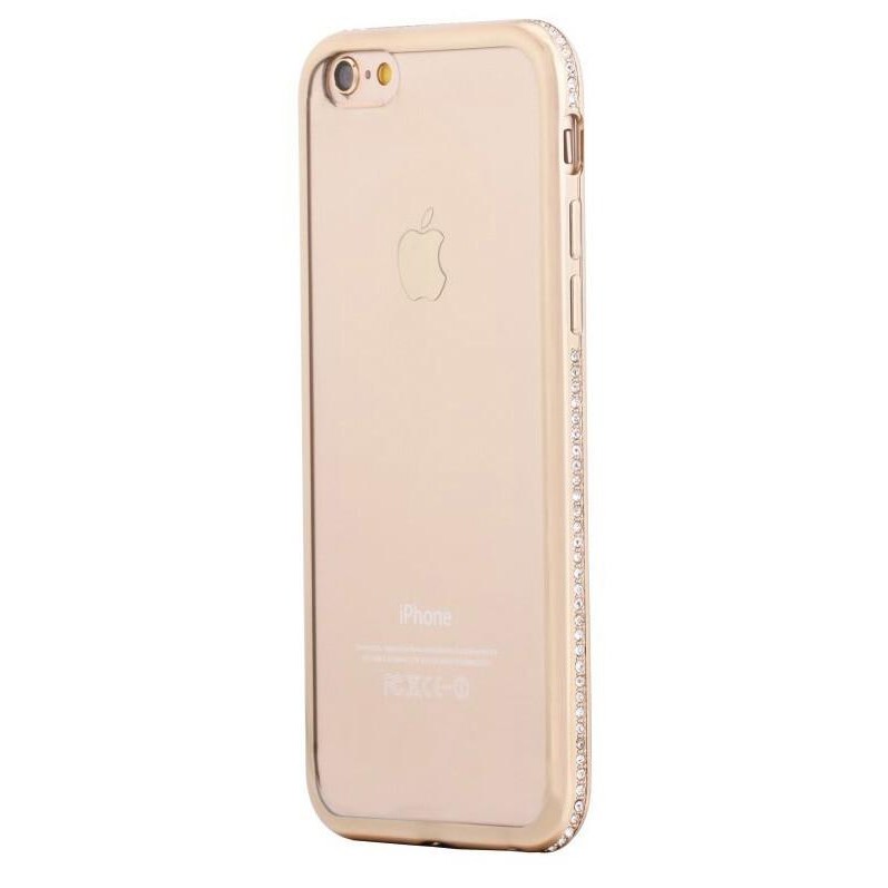 Shengo TPU Case Diamond iPhone 7 Gold - зображення 1