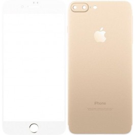   TOTO Metal Tempered Glass 0.2 mm front and back iPhone 7 Plus Gold