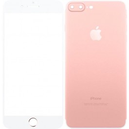   TOTO Metal Tempered Glass 0.2 mm front and back iPhone 7 Plus Rose Gold